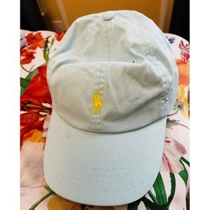 New NWT Polo Ralph Lauren Men Cotton Chino Ball Cap Hat Color Soft Aqua